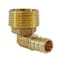 Apollo 1/2 in. Brass PEX Barb x 3/4 in. Male Pipe Thread Adapter 90-Degree Elbow APXME1234 - alternate 1